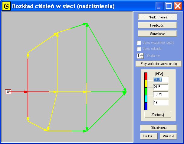 Dobr rednic, obliczenia hydrauliczne, program do oblicze gazocigw, straty cinienia